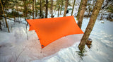 Burnt Orange Apex Camping Shelter for hammock camping