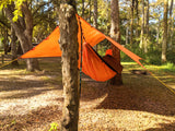 Burnt Orange Apex Campign SHelter with Go Campign Hammock