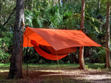 Burnt Orange Apex Campign Shelter with Go Camping Hammock by Go Outfitters